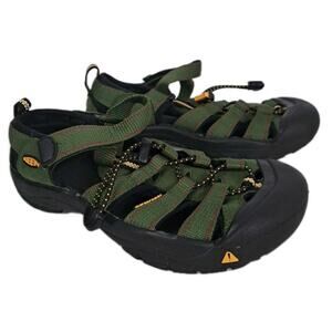 Keen Newport H2 Sandals Youth Boys 4 Olive Green Waterproof Shoes Hiking Outdoor